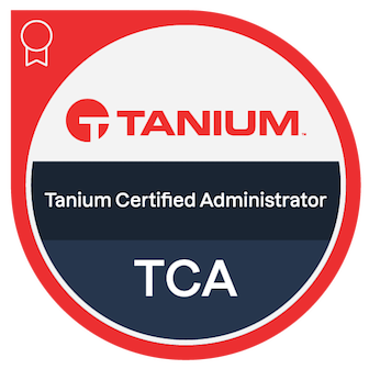 Tanium Certified Administrator badge